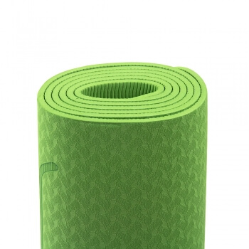 Коврик для фитнеса TPE 183*61*0.6 c рисунком (зеленый)-3