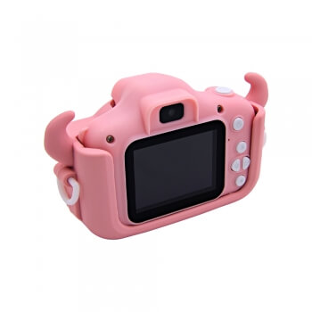 Детский фотоаппарат Kids Camera Коровка (розовый)-3