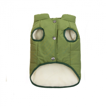 Зимняя куртка (жилетка) для выгула собак Hitvest M зеленый-1