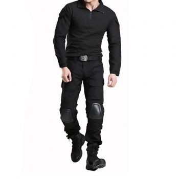 Тактический костюм Mantop с наколенниками и налокотниками Black XL-5