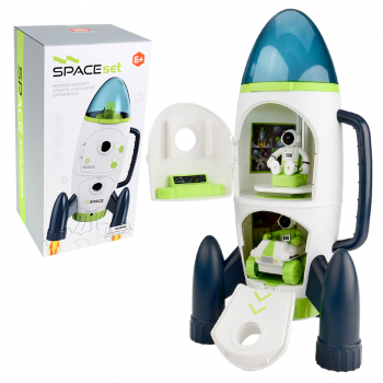 Игровой набор Космический корабль SPACE (ракета, планетоход, фигурки астронавтов)-1
