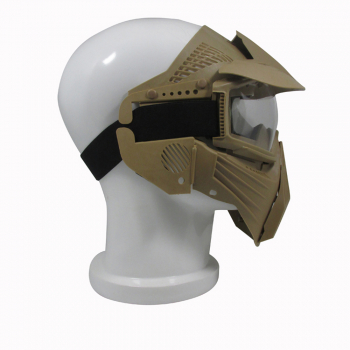 Игровая тактическая маска К2 с козырьком хаки-3