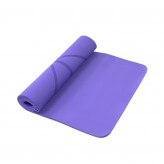 Коврик для фитнеса TPE 183*61*0.6 c рисунком (фиолетовый)-1