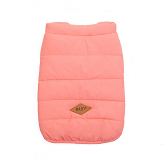 Зимняя куртка (жилетка) для выгула собак Hitvest M розовый-5
