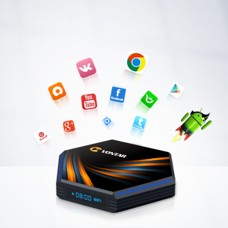 Смарт ТВ приставка VONTAR KK MAX DDR4, Android 11, 4Gb/32Gb-3