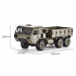 Радиоуправляемая машинка-грузовик Army 6WD с пультом управления-7
